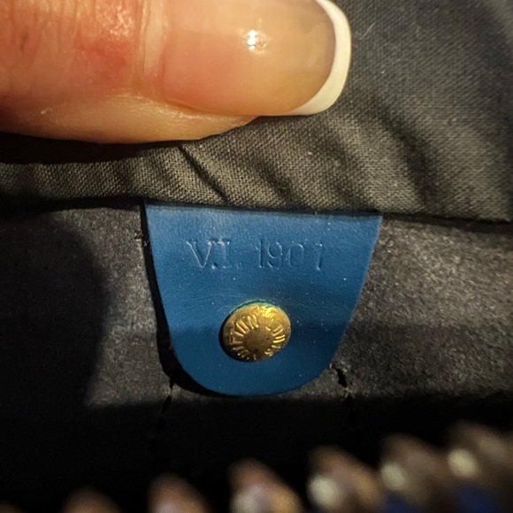 Louis Vuitton speedy 35 epi-blue - Picture 14 of 16